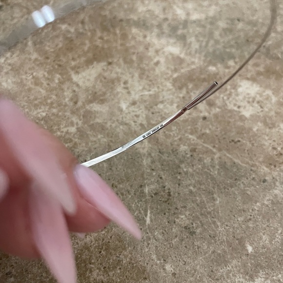 LANA Flat Magic 14K Hoop Earrings White Gold - Picture 8 of 10